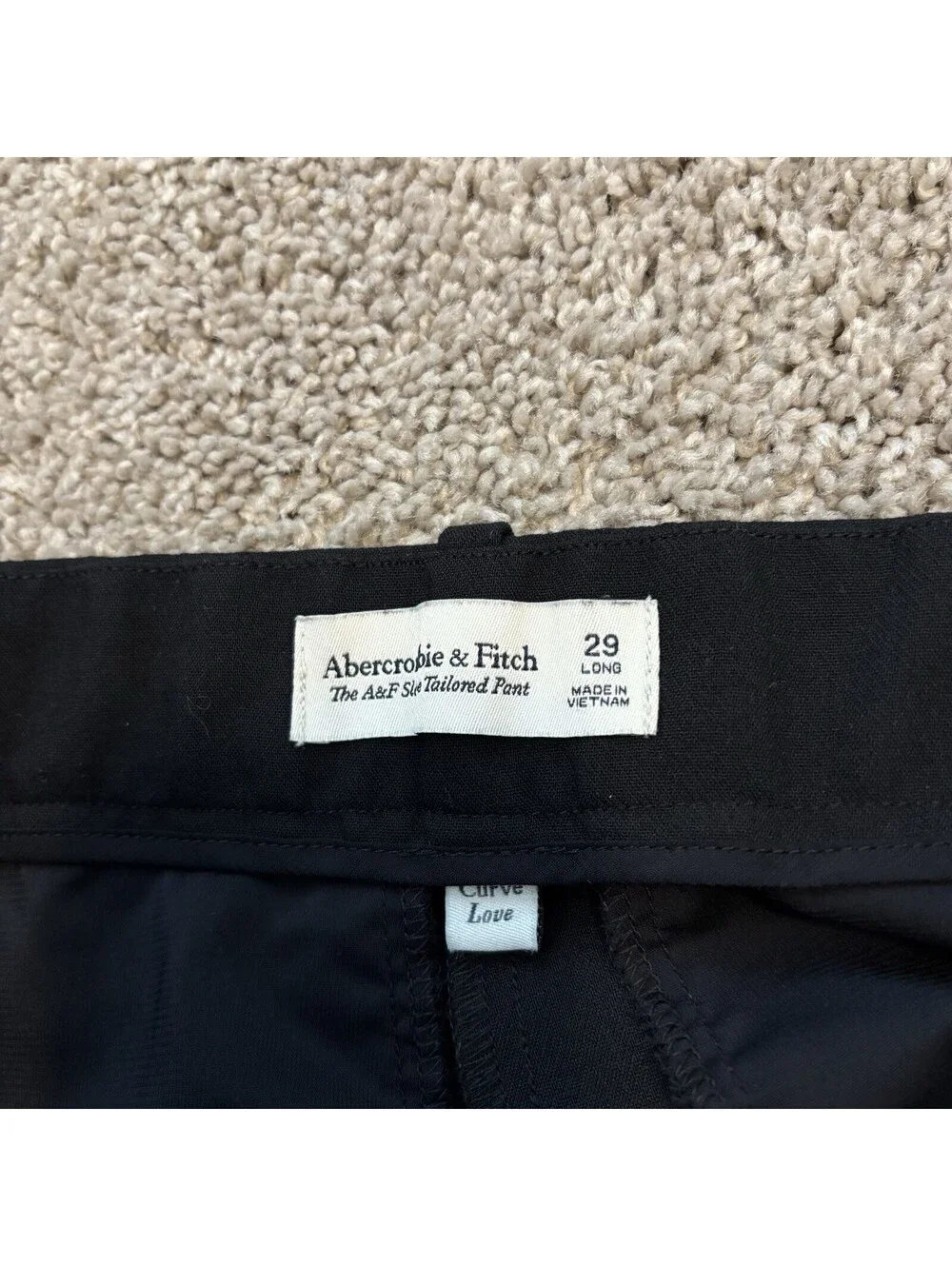 Abercrombie Curve Love A&F Sloane Tailored Wide Leg Pant Size 29 Long Office EUC - Picture 4 of 6